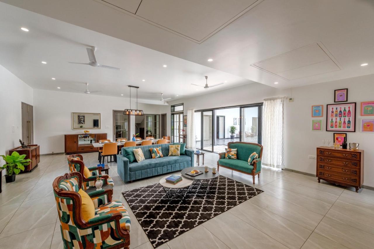 Saffronstays Mayfair Gardens 4 Bedroom Petfriendly Pool Villa 阿里巴格 外观 照片
