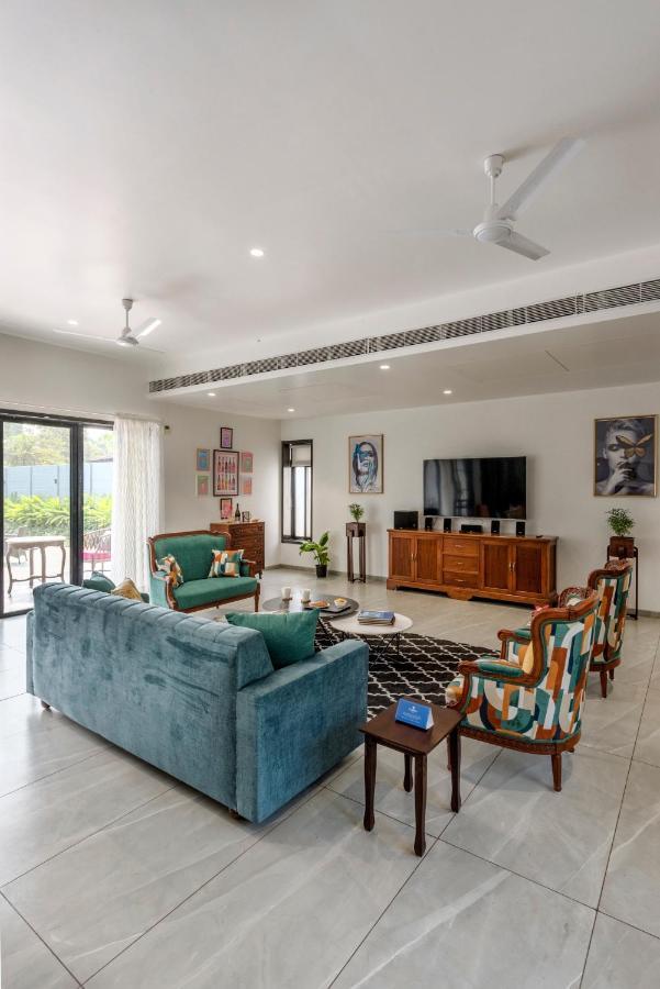 Saffronstays Mayfair Gardens 4 Bedroom Petfriendly Pool Villa 阿里巴格 外观 照片